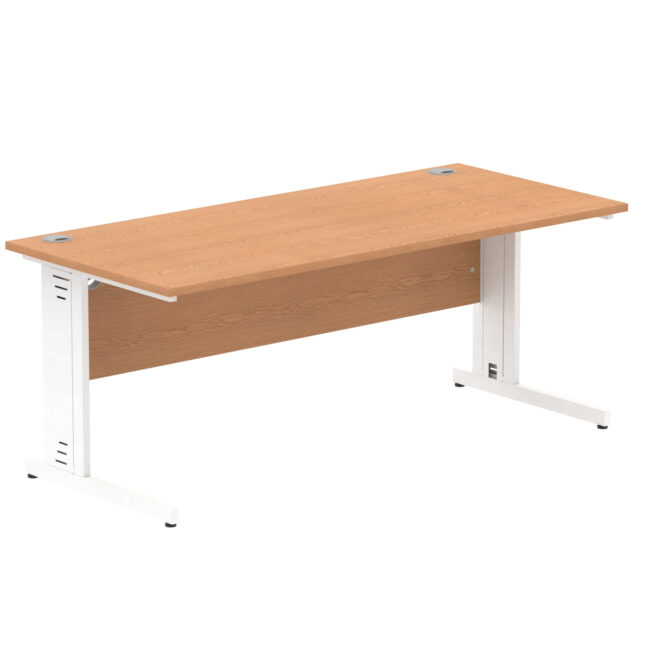 impulse 1800mm straight desk cable managed leg