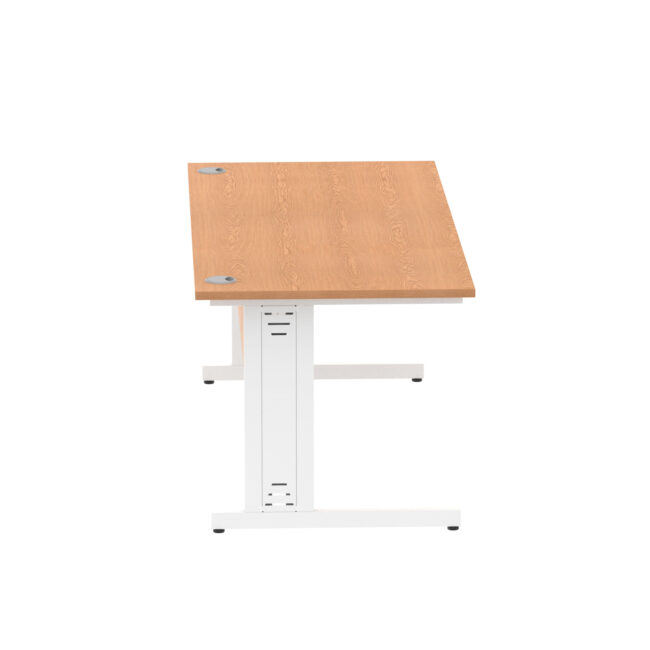impulse 1800mm straight desk cable managed leg