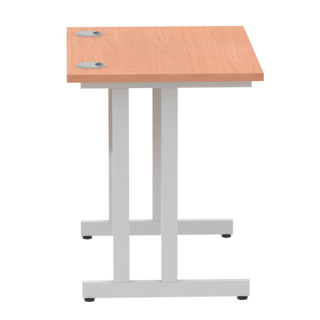 impulse 800mm slimline desk cantilever leg