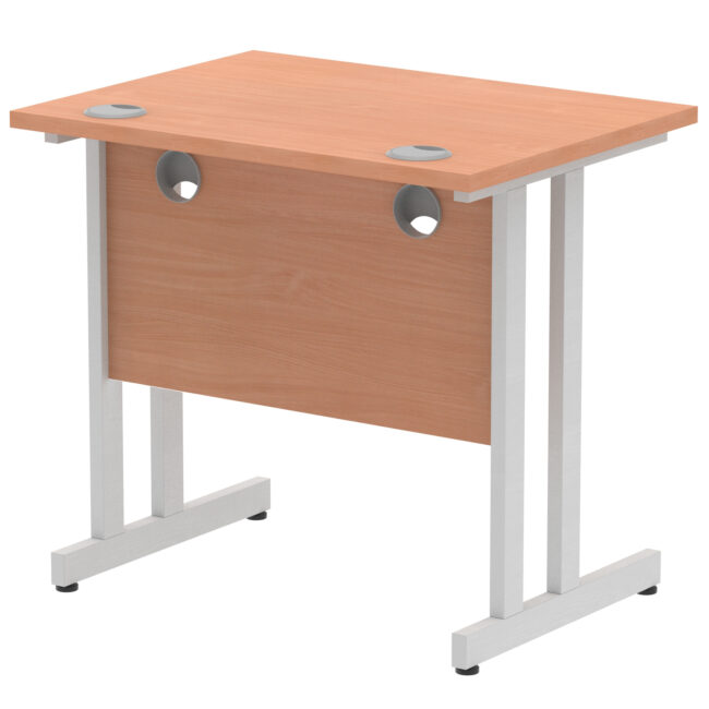 impulse 800mm slimline desk cantilever leg