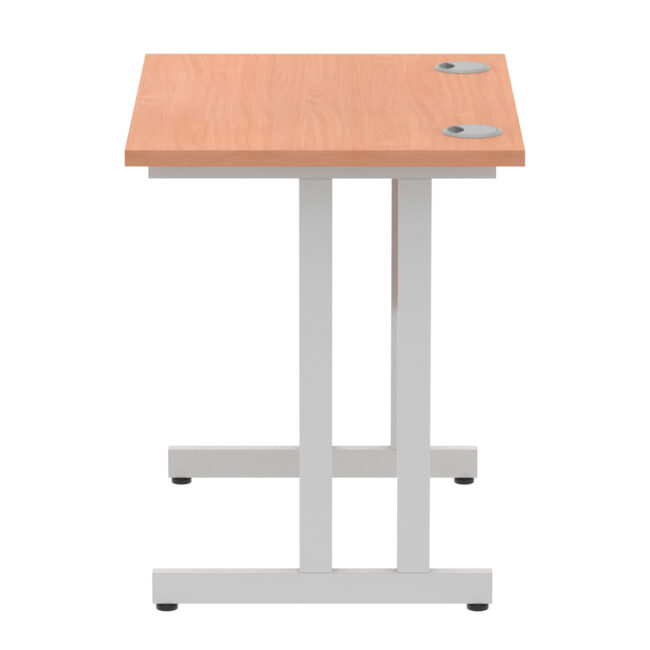 impulse 800mm slimline desk cantilever leg