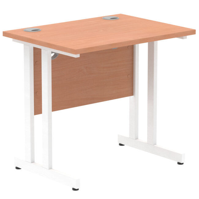 impulse 800mm slimline desk cantilever leg