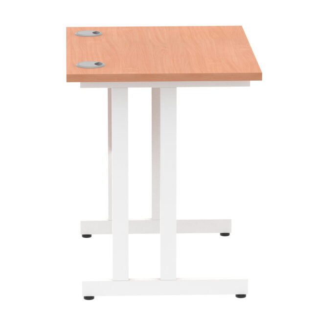 impulse 800mm slimline desk cantilever leg