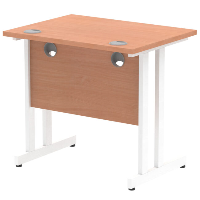 impulse 800mm slimline desk cantilever leg
