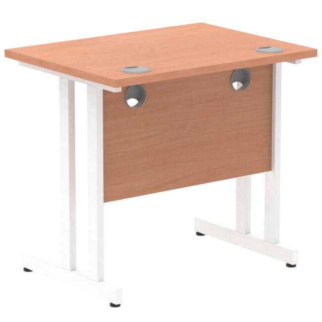 impulse 800mm slimline desk cantilever leg