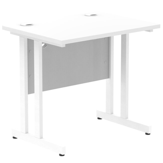 impulse 800mm slimline desk cantilever leg
