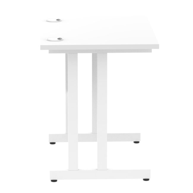 impulse 800mm slimline desk cantilever leg