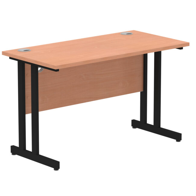 impulse 1200mm slimline desk cantilever leg