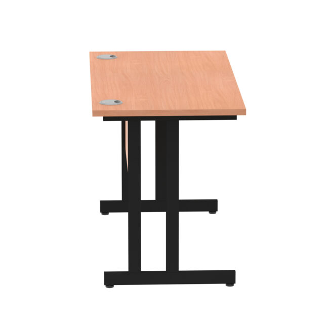 impulse 1200mm slimline desk cantilever leg