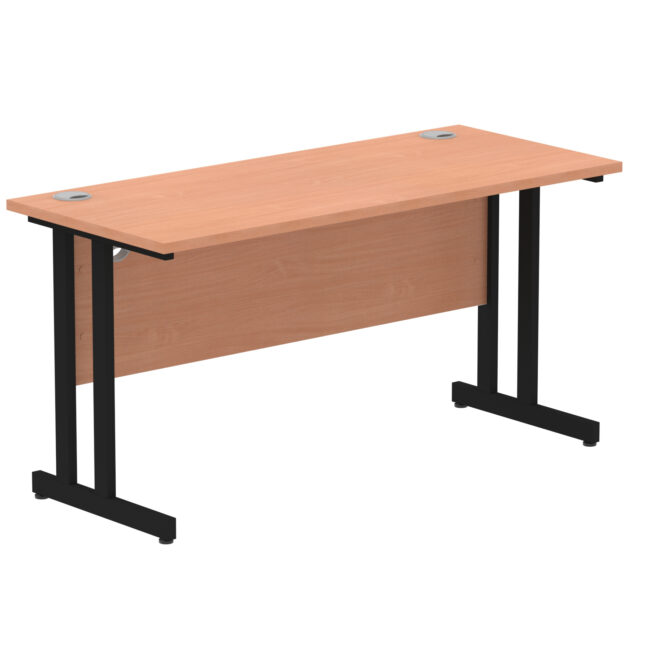 impulse 1400mm slimline desk cantilever leg