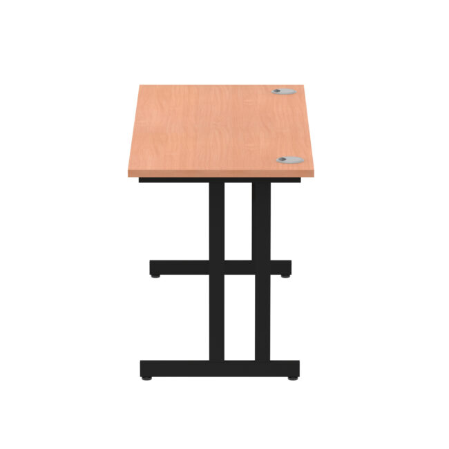 impulse 1400mm slimline desk cantilever leg