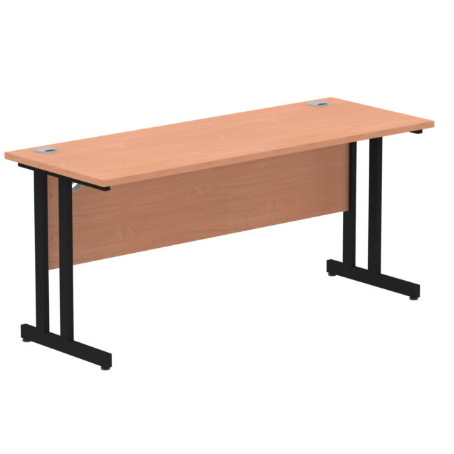 impulse 1600mm slimline desk cantilever leg