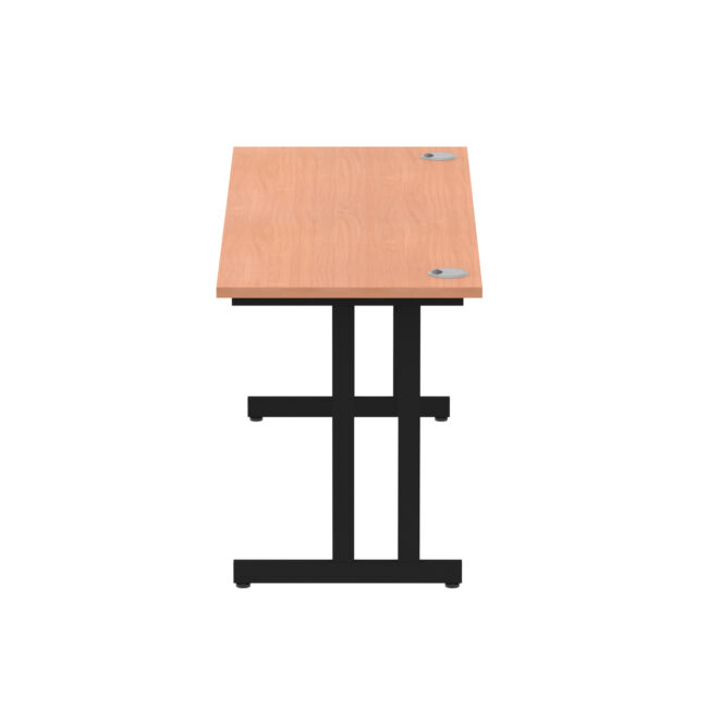impulse 1600mm slimline desk cantilever leg