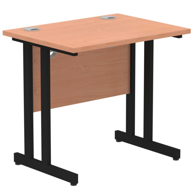impulse 800mm slimline desk cantilever leg