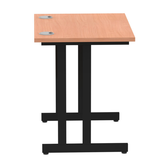impulse 800mm slimline desk cantilever leg