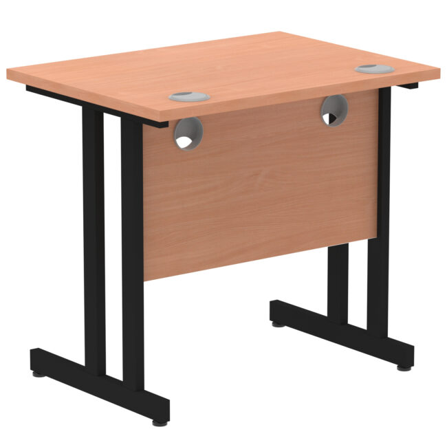 impulse 800mm slimline desk cantilever leg