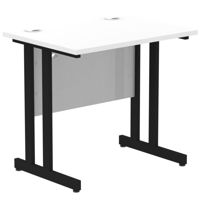 impulse 800mm slimline desk cantilever leg