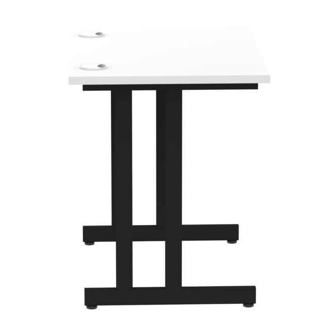impulse 800mm slimline desk cantilever leg