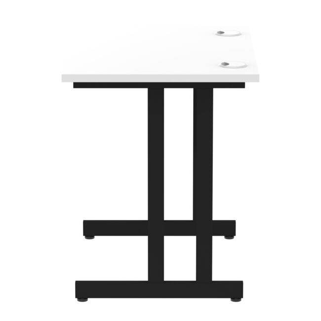 impulse 800mm slimline desk cantilever leg
