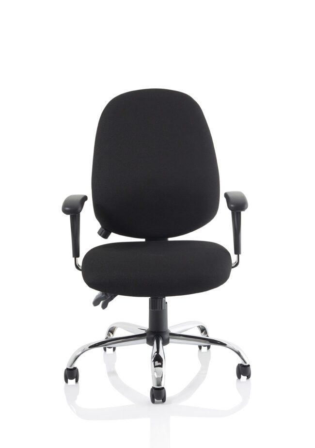lisbon medium back task operator office chair with height adjustable arms