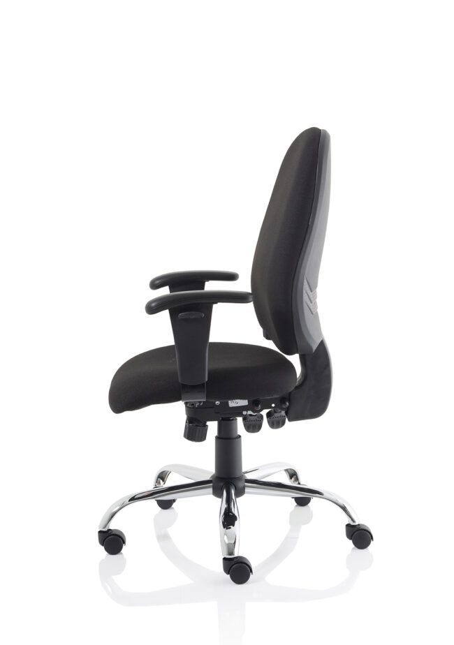 lisbon medium back task operator office chair with height adjustable arms