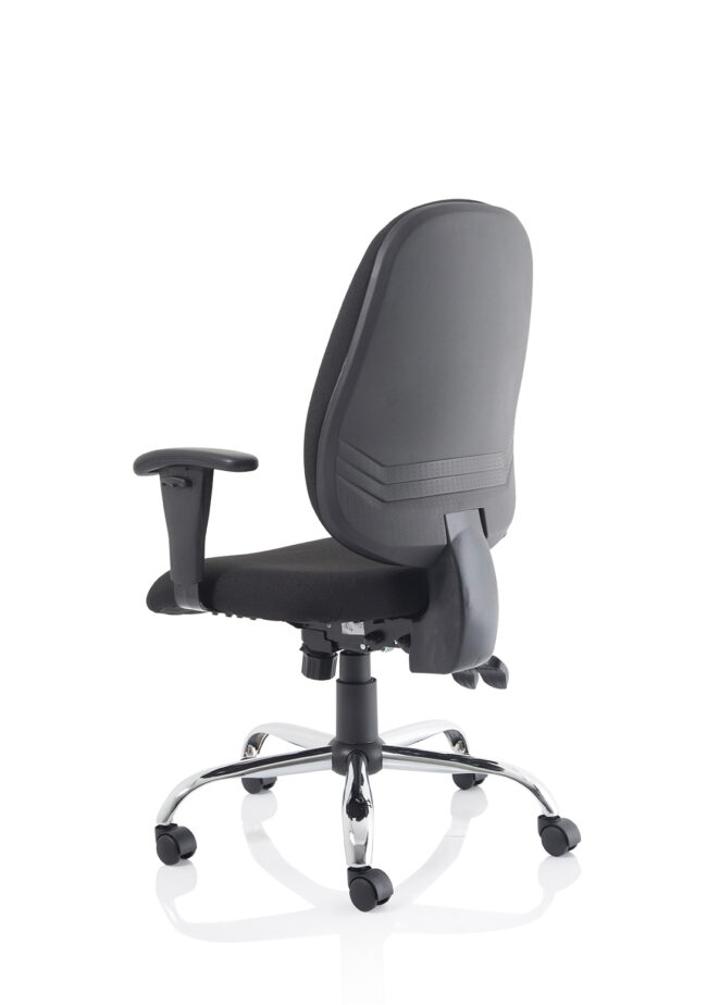 lisbon medium back task operator office chair with height adjustable arms
