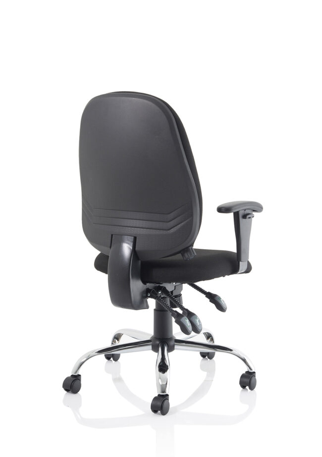 lisbon medium back task operator office chair with height adjustable arms