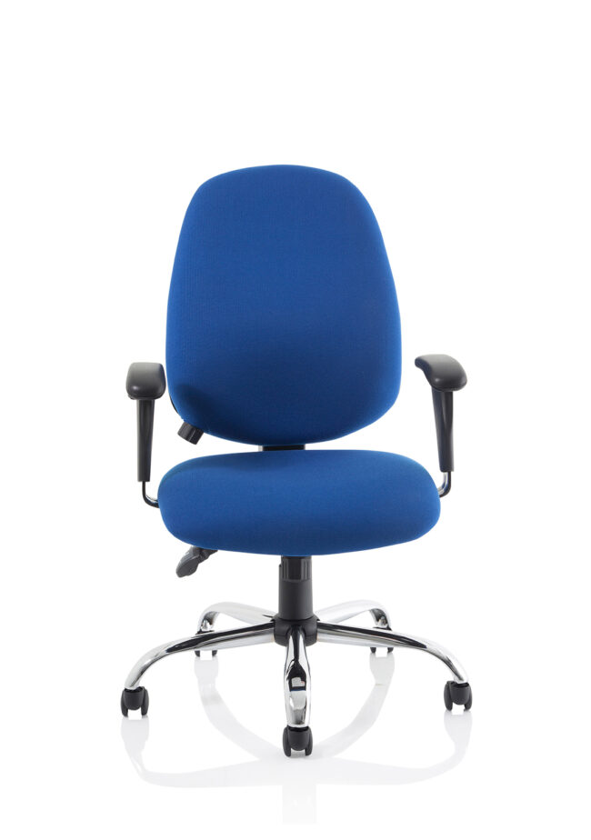 lisbon medium back task operator office chair with height adjustable arms