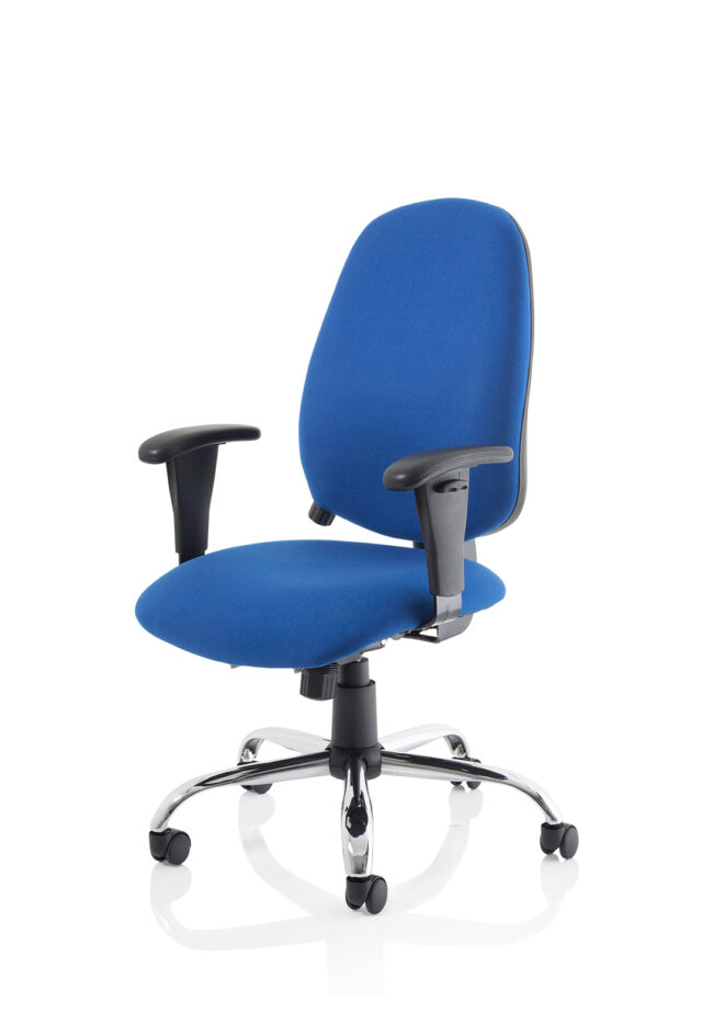 lisbon medium back task operator office chair with height adjustable arms