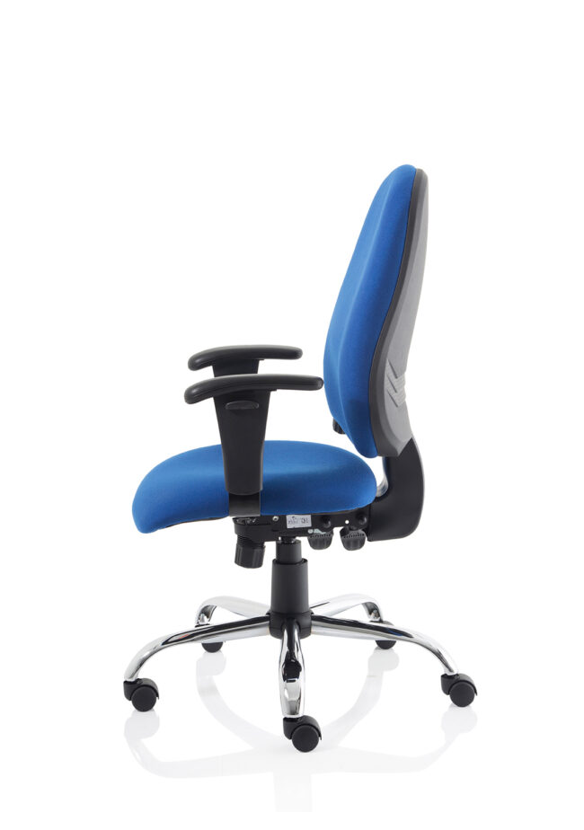 lisbon medium back task operator office chair with height adjustable arms