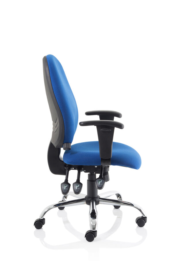 lisbon medium back task operator office chair with height adjustable arms