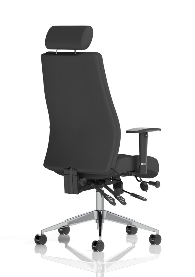 onyx high back ergonomic posture chair with height adjustable arms
