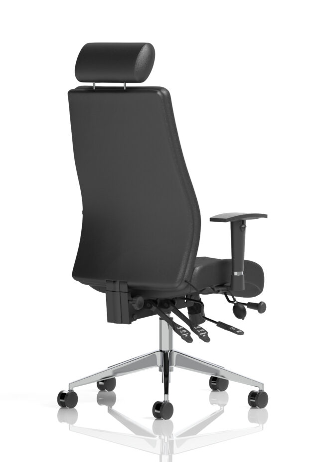 onyx high back ergonomic posture chair with height adjustable arms
