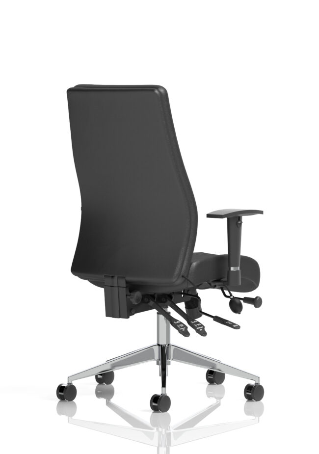 onyx high back ergonomic posture chair with height adjustable arms