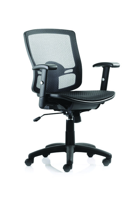 palma medium mesh back task operator office chair with arms