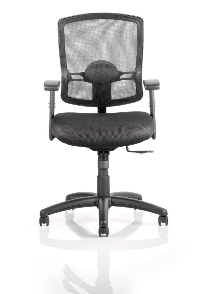 portland medium mesh back task operator office chair with arms