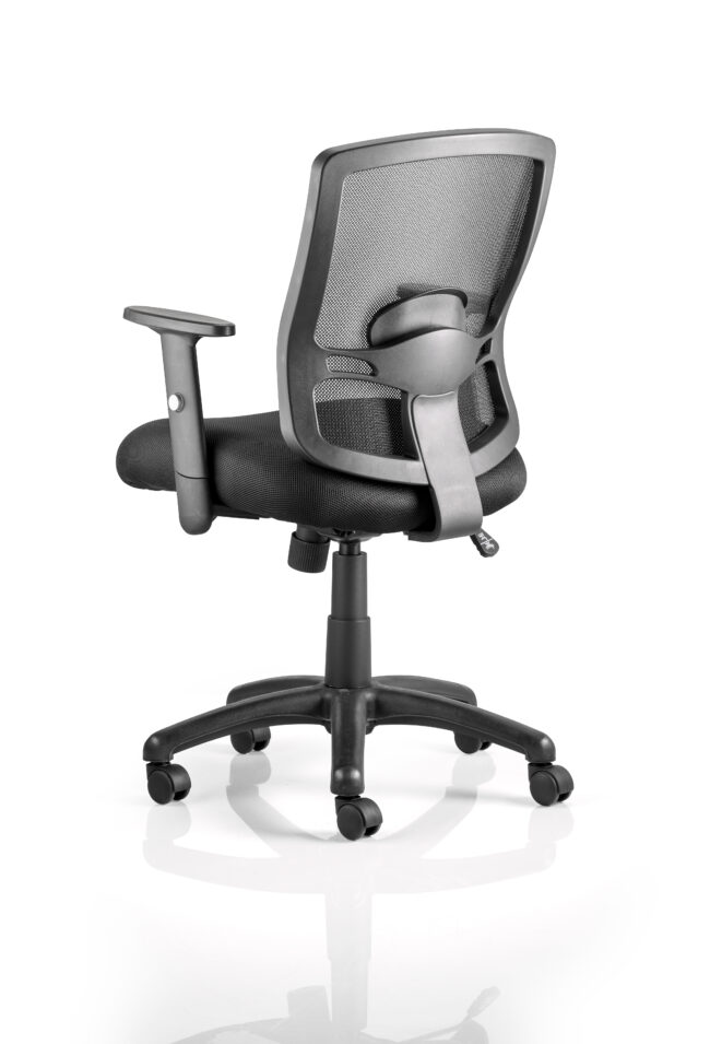 portland medium mesh back task operator office chair with arms