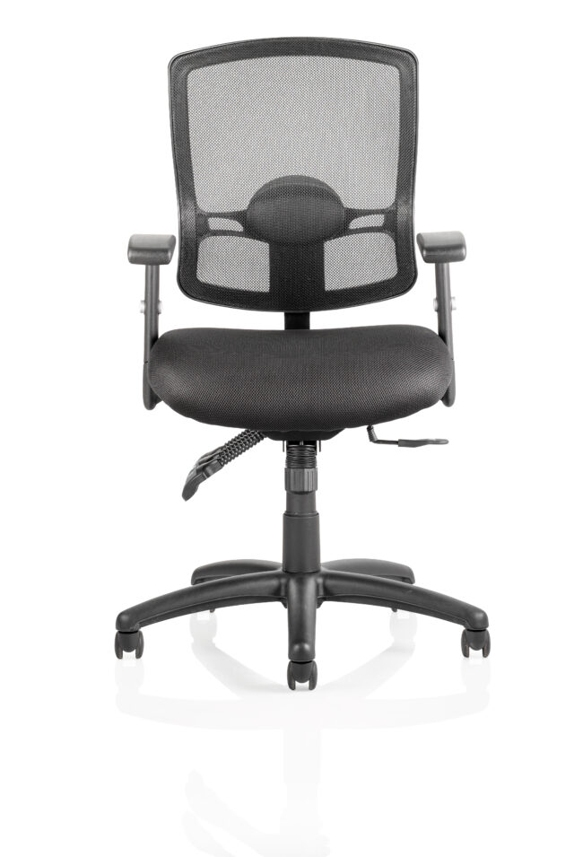 portland iii high mesh back task operator office chair with arms