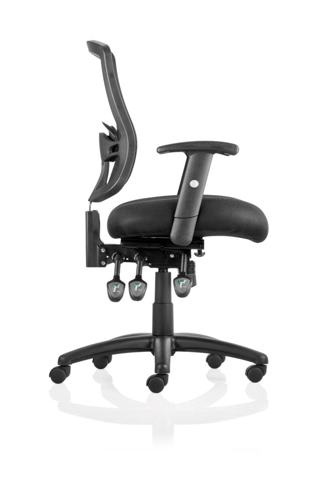 portland iii high mesh back task operator office chair with arms