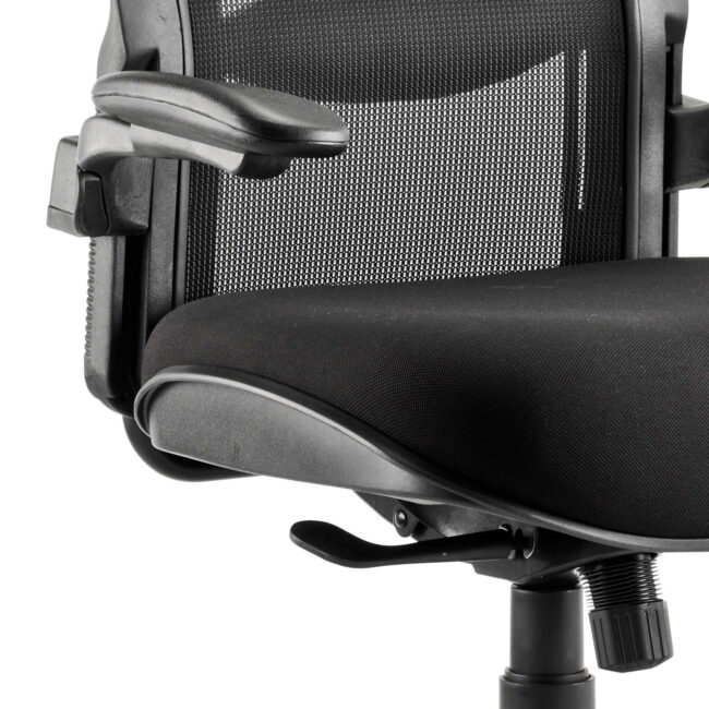 houston high mesh back heavy duty task operator office chair with arms