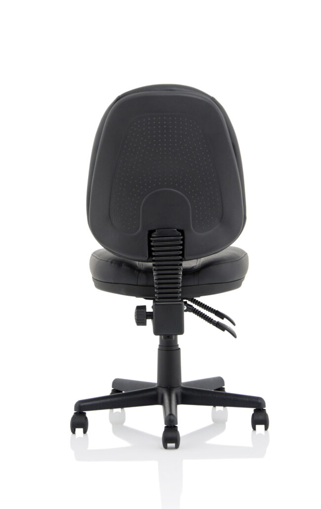 jackson medium back black leather task operator office chair