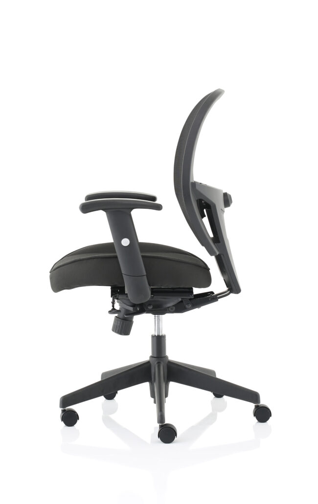 denver high mesh back black task operator office chair with arms
