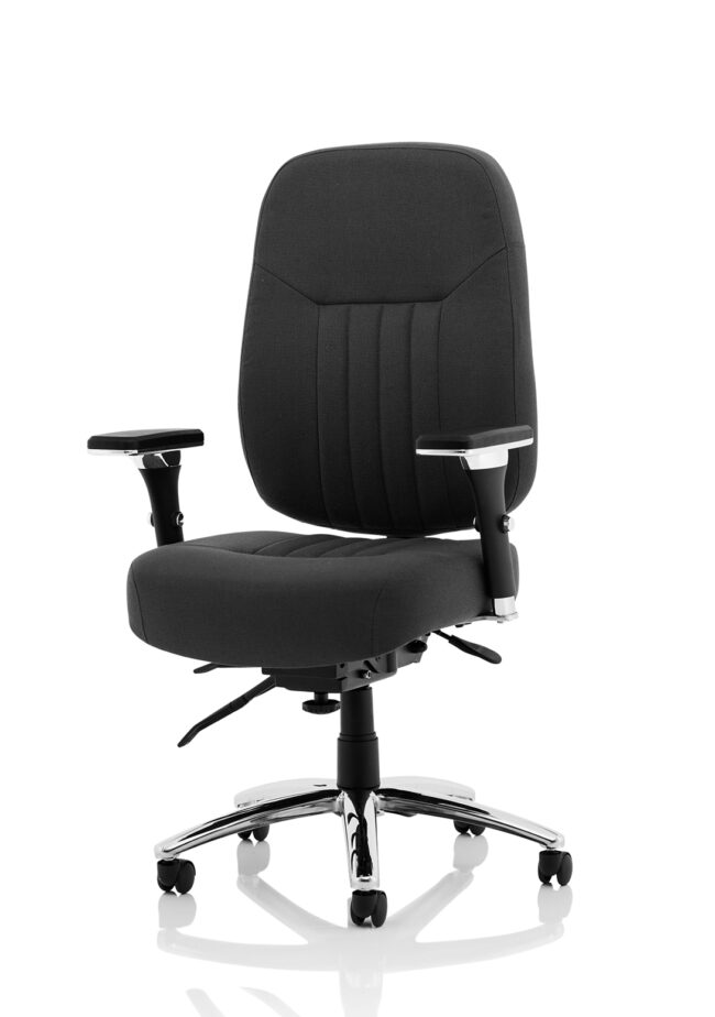 barcelona deluxe high back task operator office chair with arms