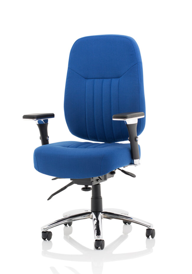 barcelona deluxe high back task operator office chair with arms