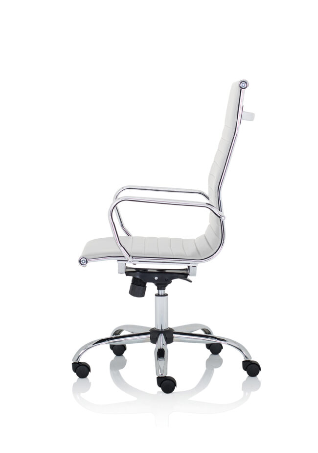 nola black leather executive office chair with arms