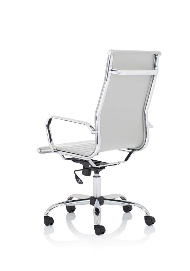 nola black leather executive office chair with arms