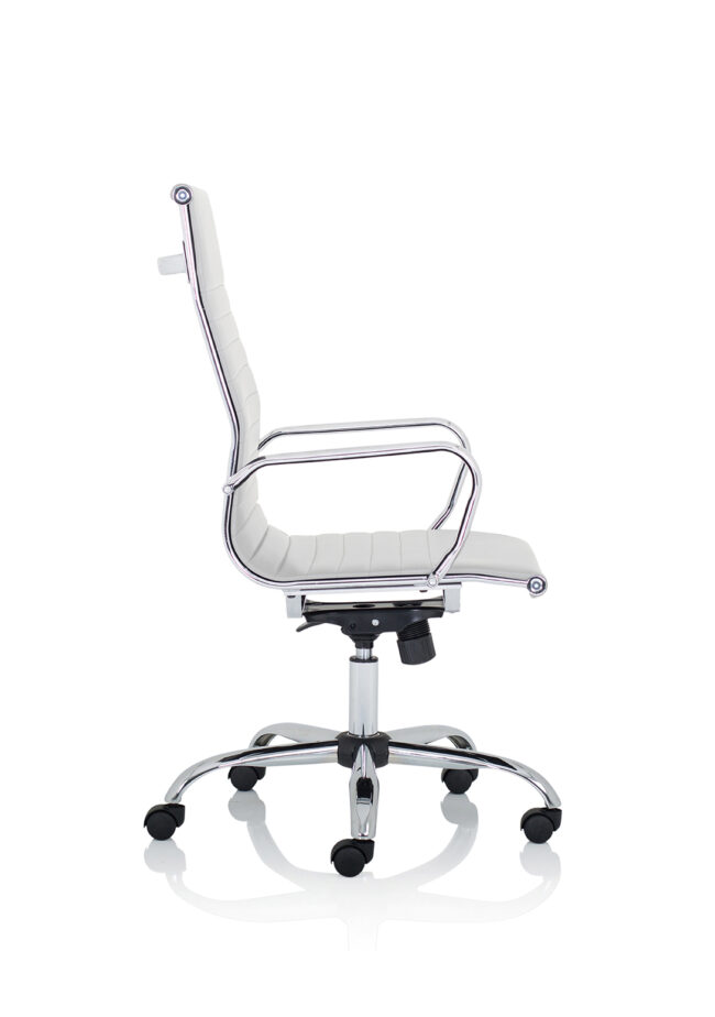 nola black leather executive office chair with arms