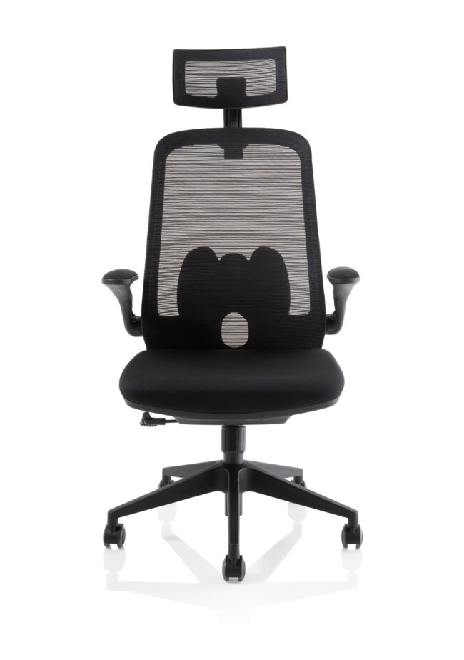 sigma executive mesh chair with folding arms