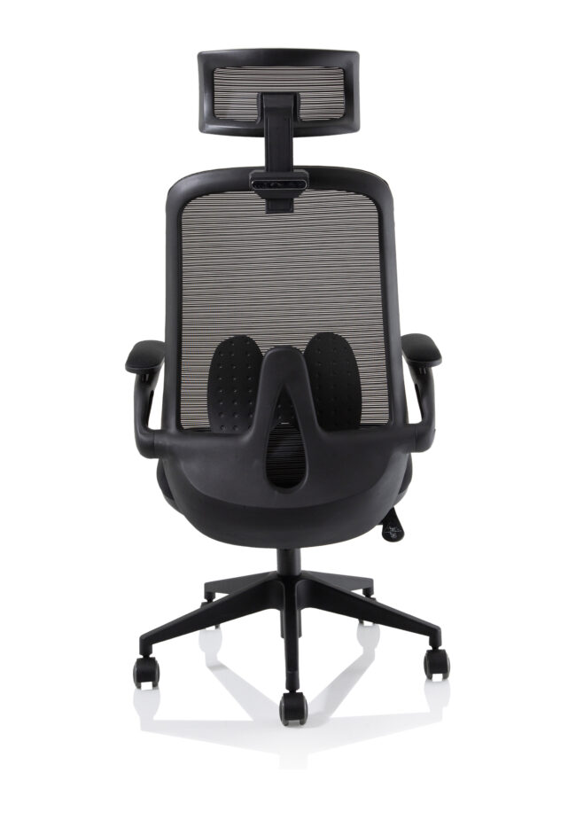 sigma executive mesh chair with folding arms