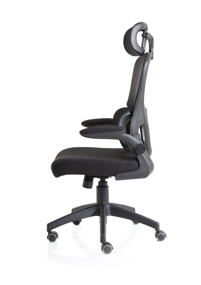 iris task operator mesh back fabric seat with headrest